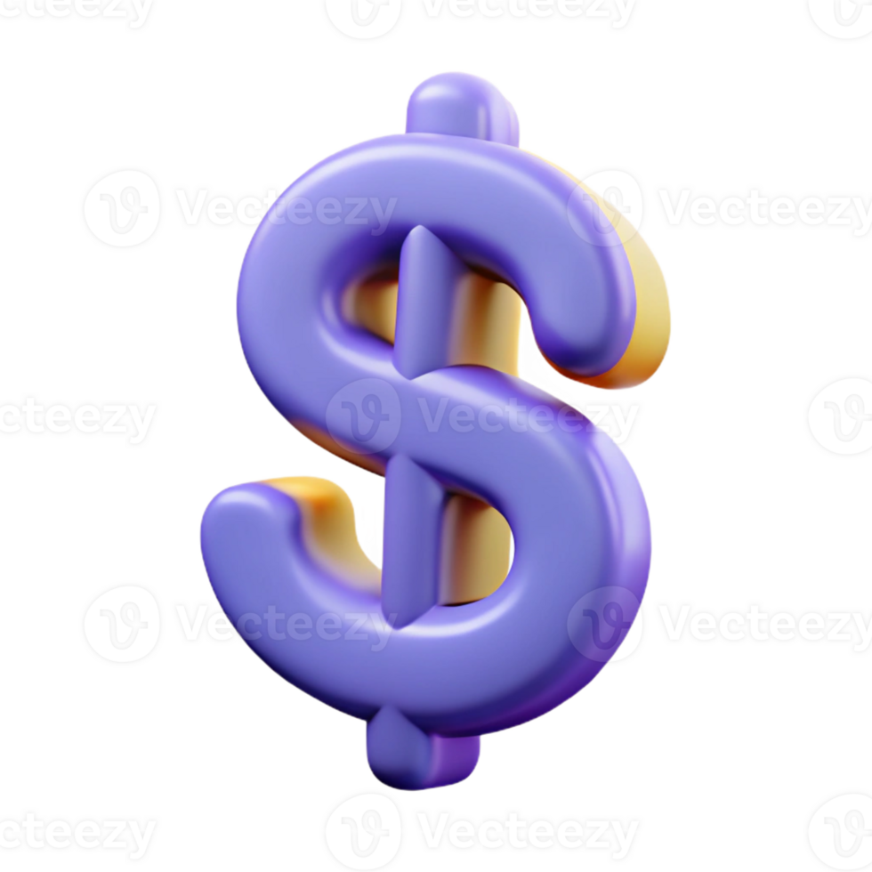 unforgettable baroque A single, stylized dollar sign icon with Transparent Background sharp png