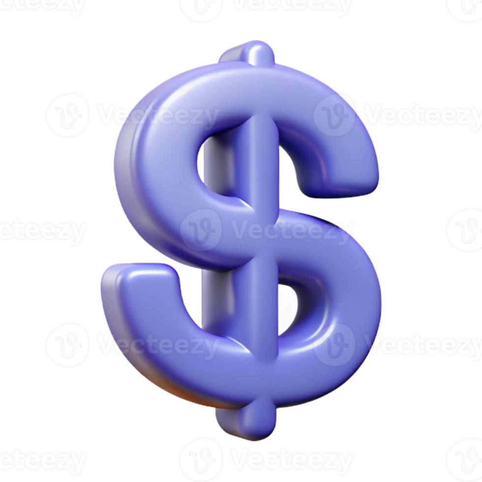 striking sought-after A single, stylized dollar sign icon with Transparent Background png