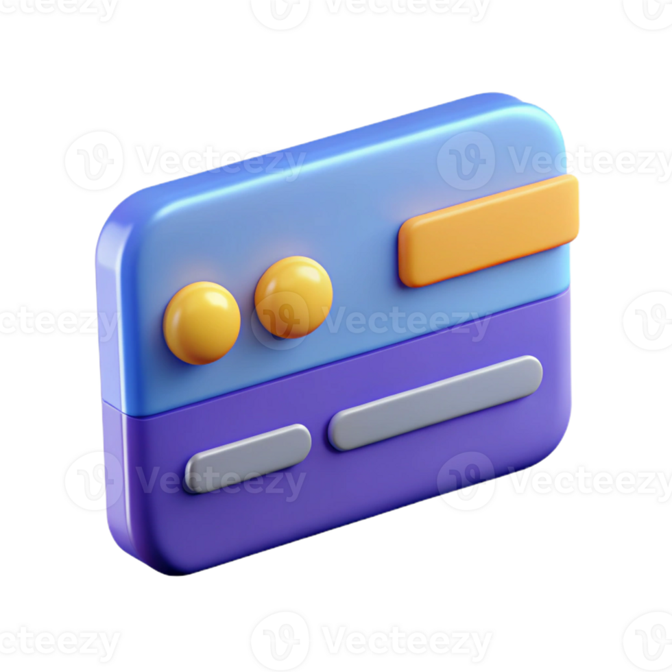 whimsical dazzling A single, stylized credit card icon with Transparent Background museum quality png