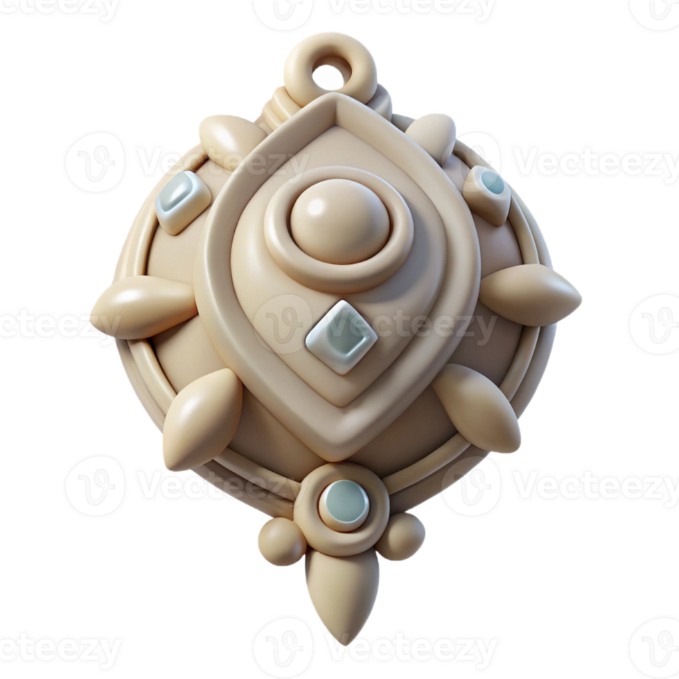 energetic stunning Isolated cutout of a hyper-specific tribal amulet, ultra-detailed, concept art style, made of bone and stone with Transparent Background 8K png