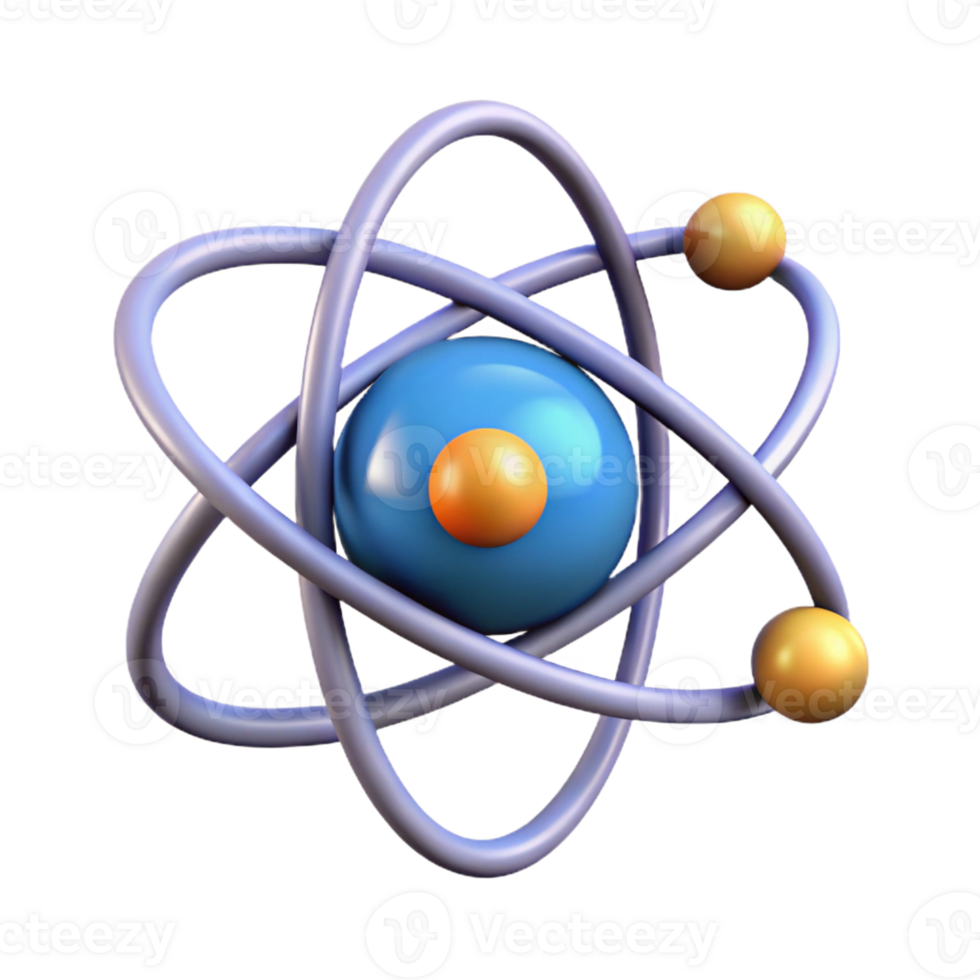 majestic renaissance A stylized atom with orbiting electrons with Transparent Background elite png
