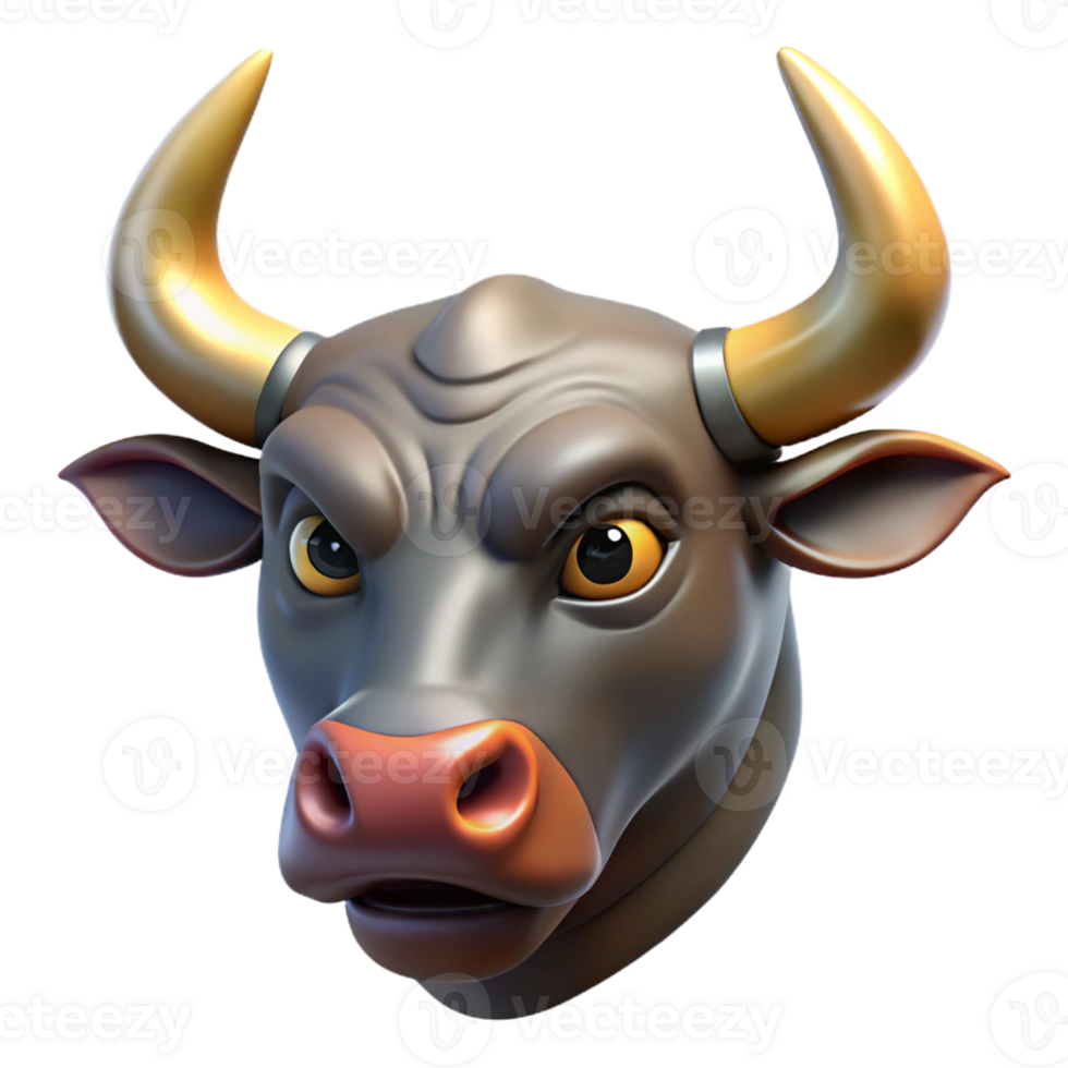 iconic urban Photorealistic, ultra-detailed, hyper-specific professional render of a single Minotaur head, isolated cutout with Transparent Background authentic png
