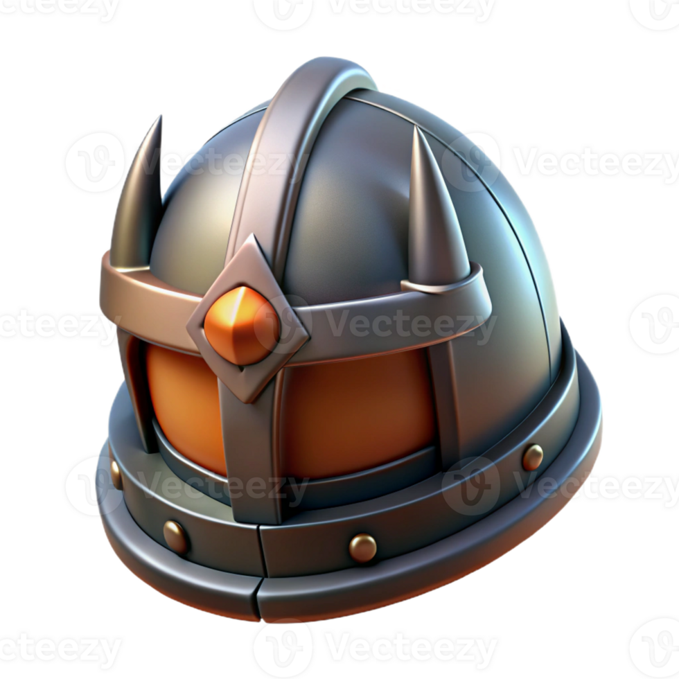 gorgeous tranquil traditional Helm of Darkness with Transparent Background studio quality png