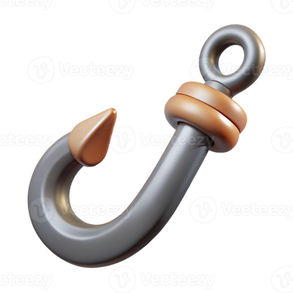 magnificent peaceful traditional Professional render of a photorealistic isolated cutout, ultra-detailed tribal fishing hook made of bone with Transparent Background handcrafted png