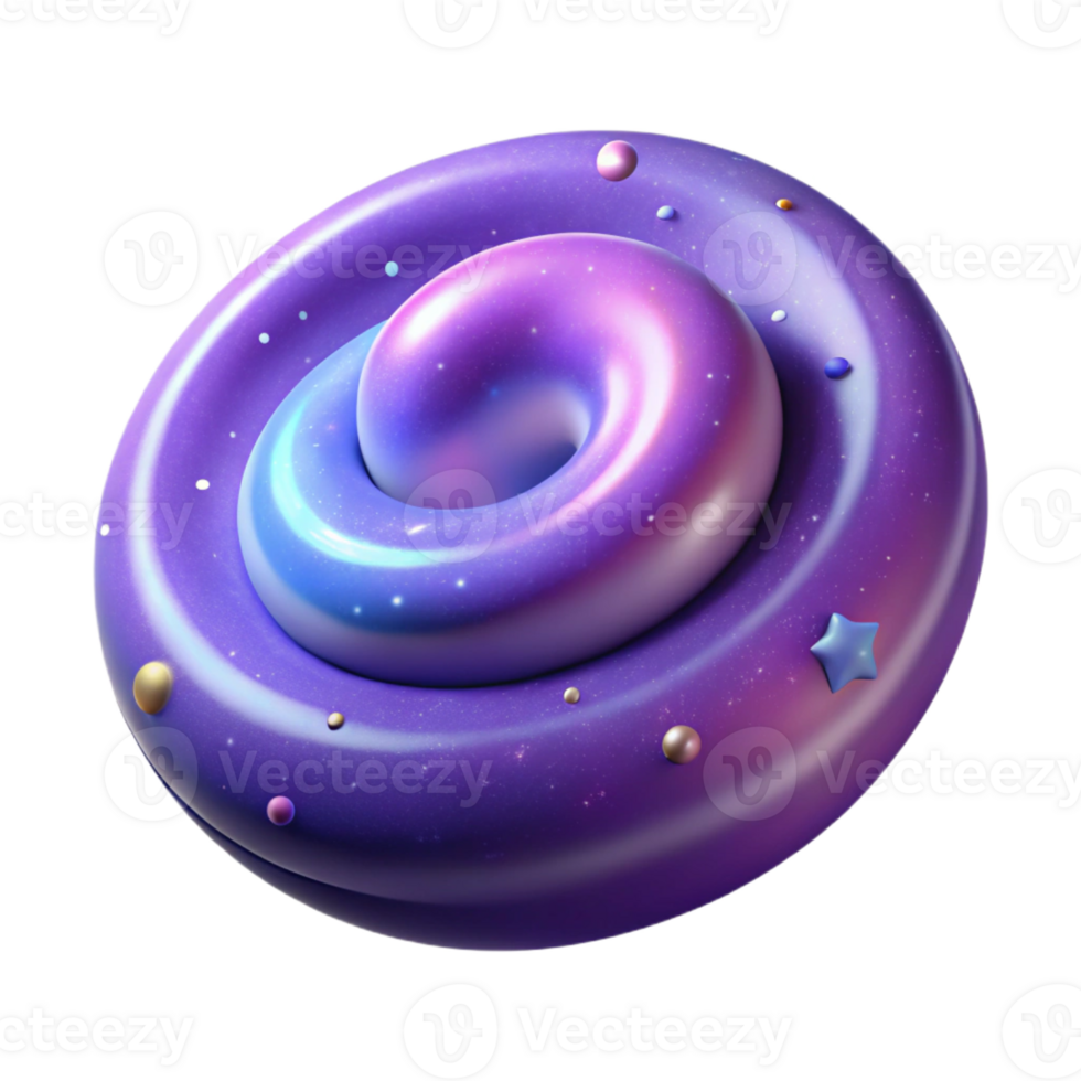 spectacular urban A stylized galaxy with swirling stars and nebulae with Transparent Background precision png