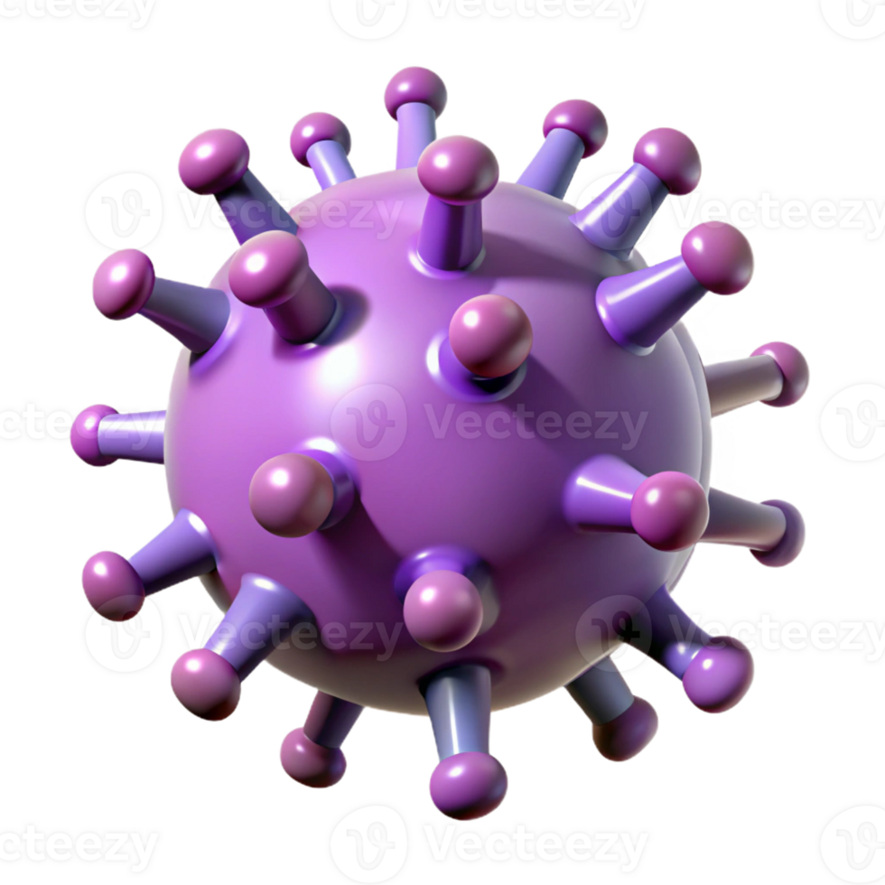 hypnotic whimsical elegant A stylized virus particle with spiky protrusions with Transparent Background elite png