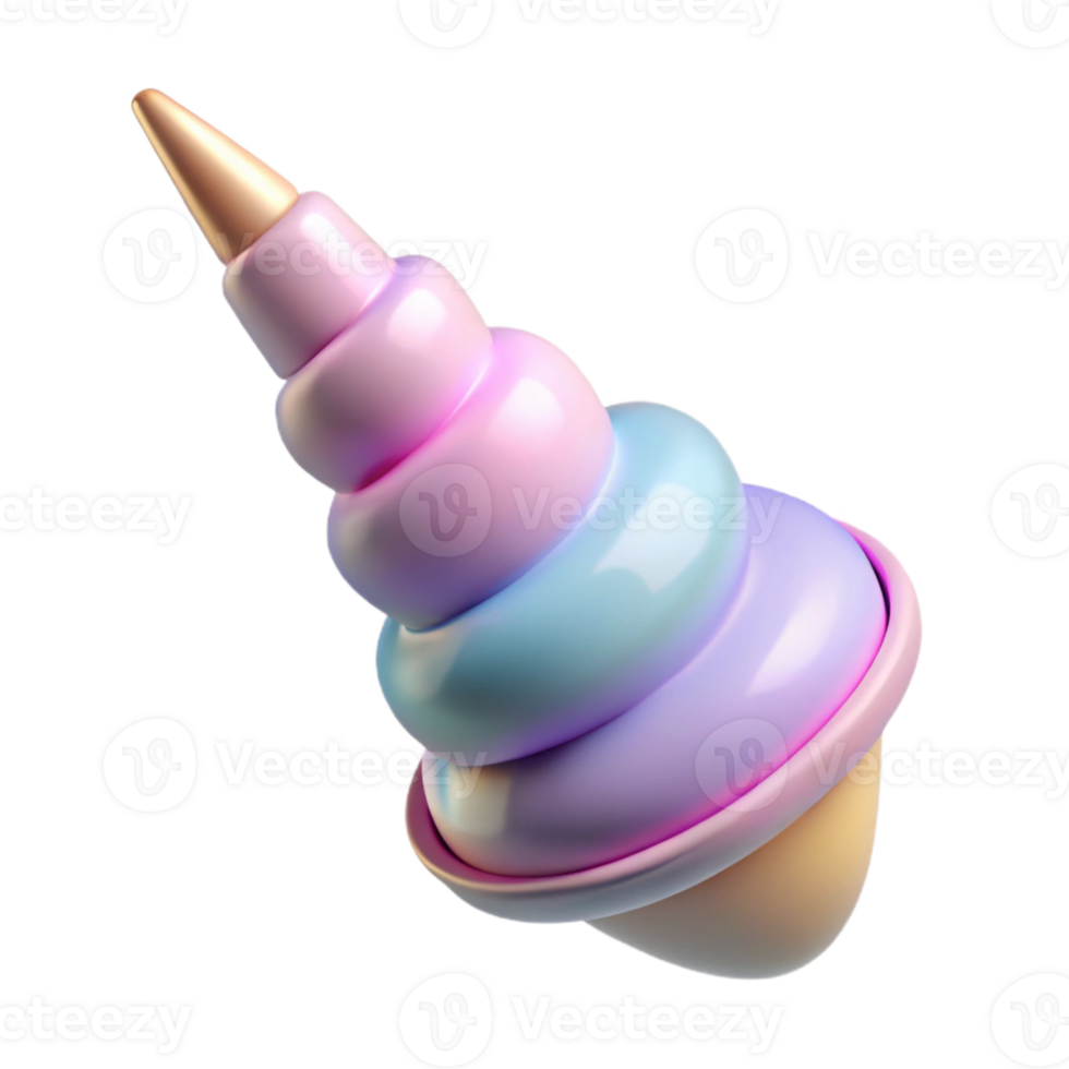immaculate acclaimed Unicorn Horn with Transparent Background png