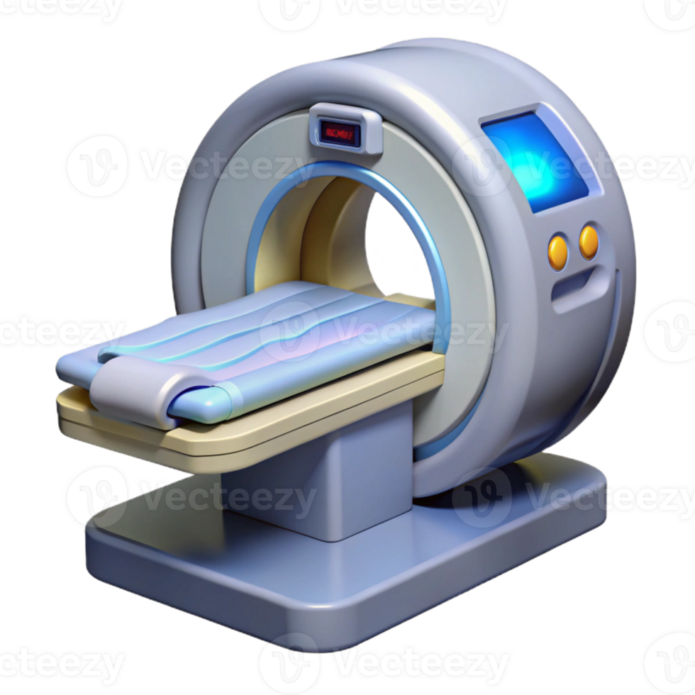 energetic stunning Advanced medical scanner with digital display and sensors with Transparent Background expertly shot png