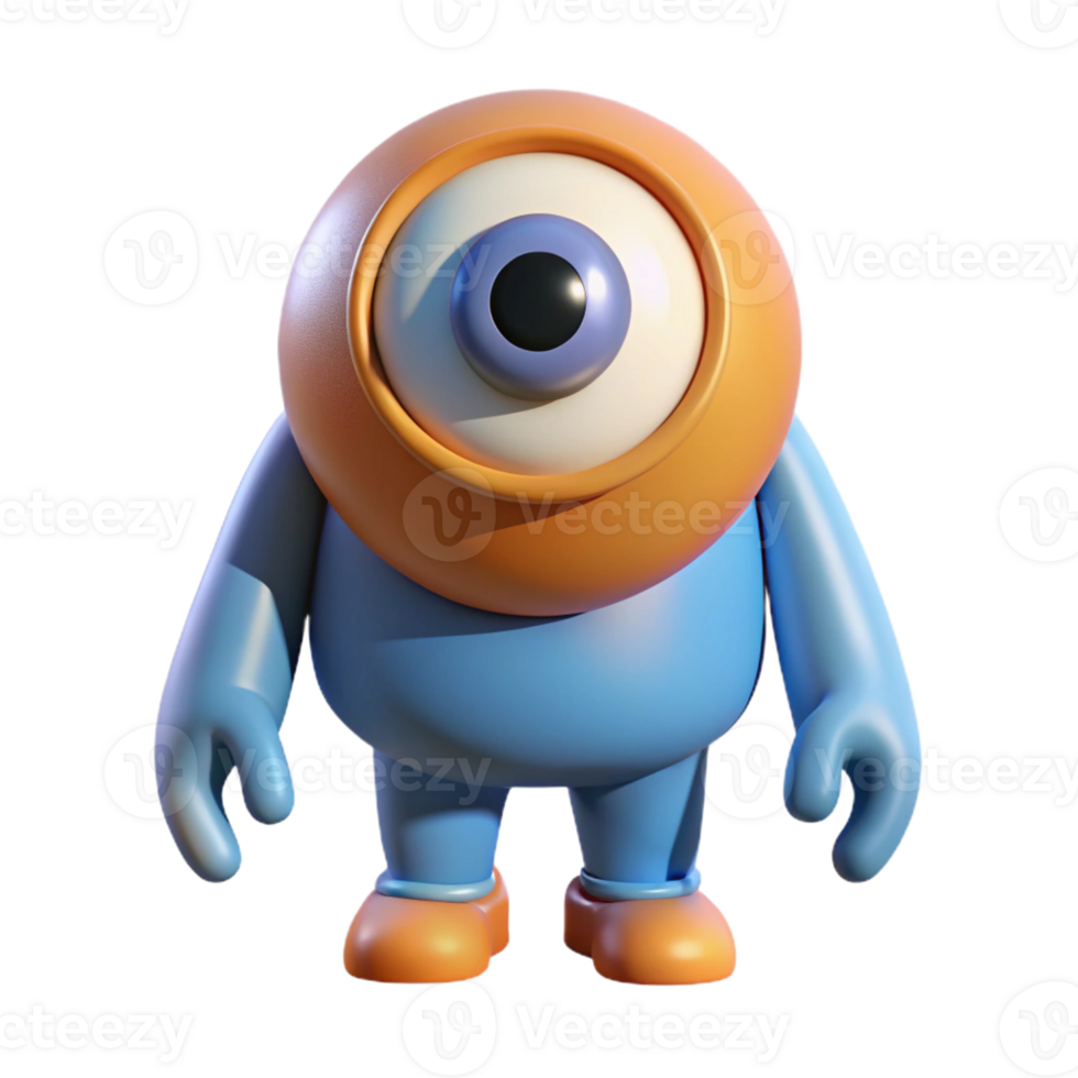 inspired gothic Cyclops, one-eyed giant, with Transparent Background flawless png