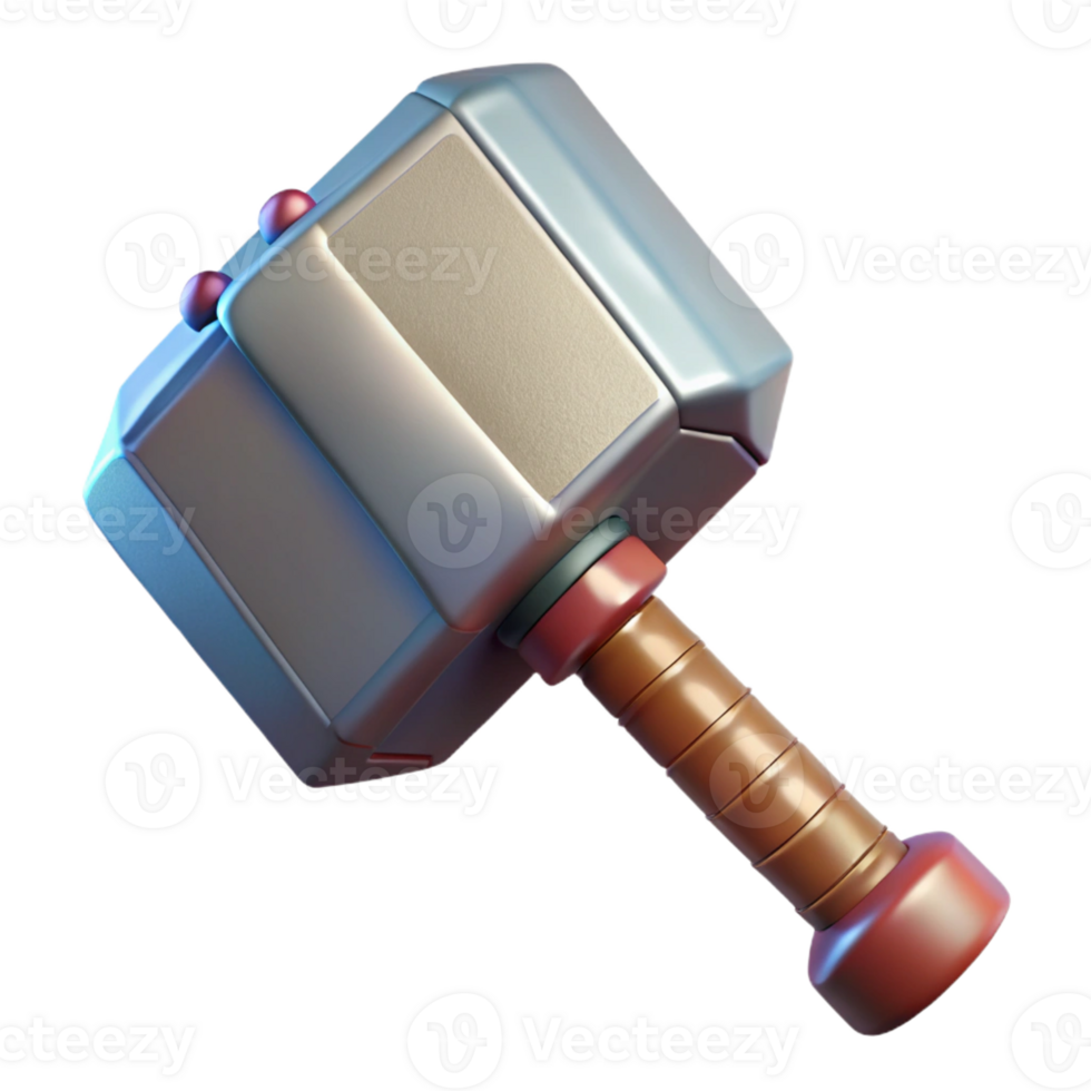 standout geometric Mjolnir, Thor's hammer, with Transparent Background top-tier png