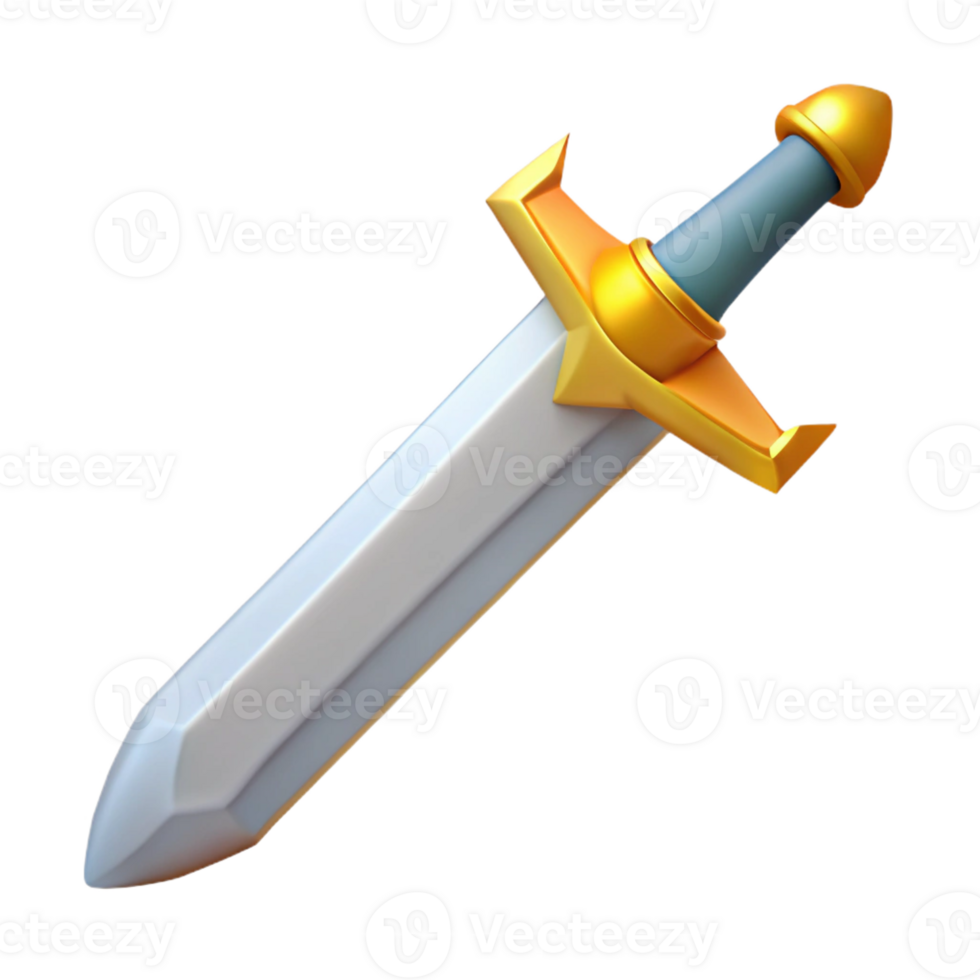 picturesque peaceful rustic Excalibur, King Arthur's sword, with Transparent Background elite png