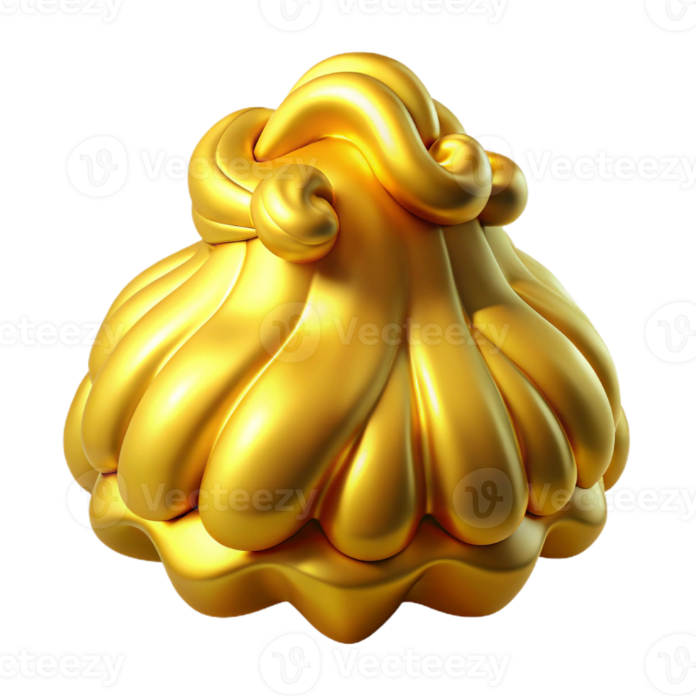 striking melancholic nordic Golden Fleece, mythical artifact, with Transparent Background artisan png