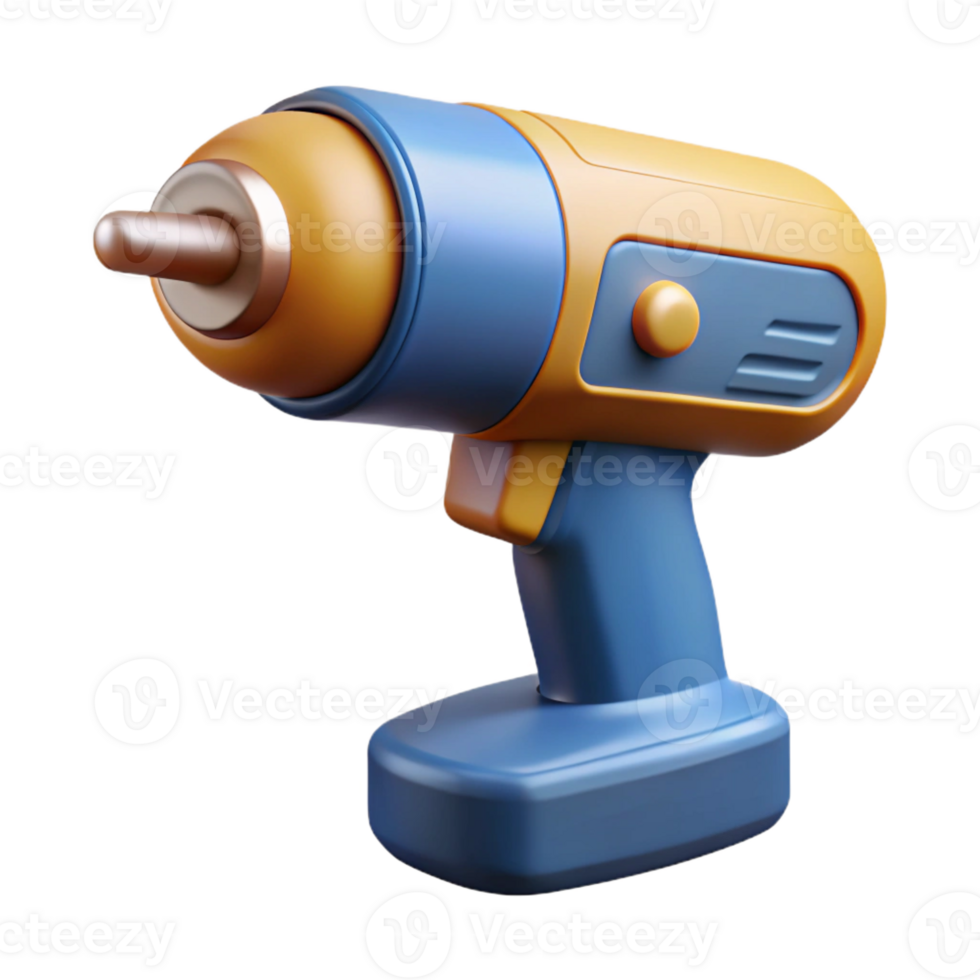 energetic dramatic Power drill with Transparent Background masterfully captured png