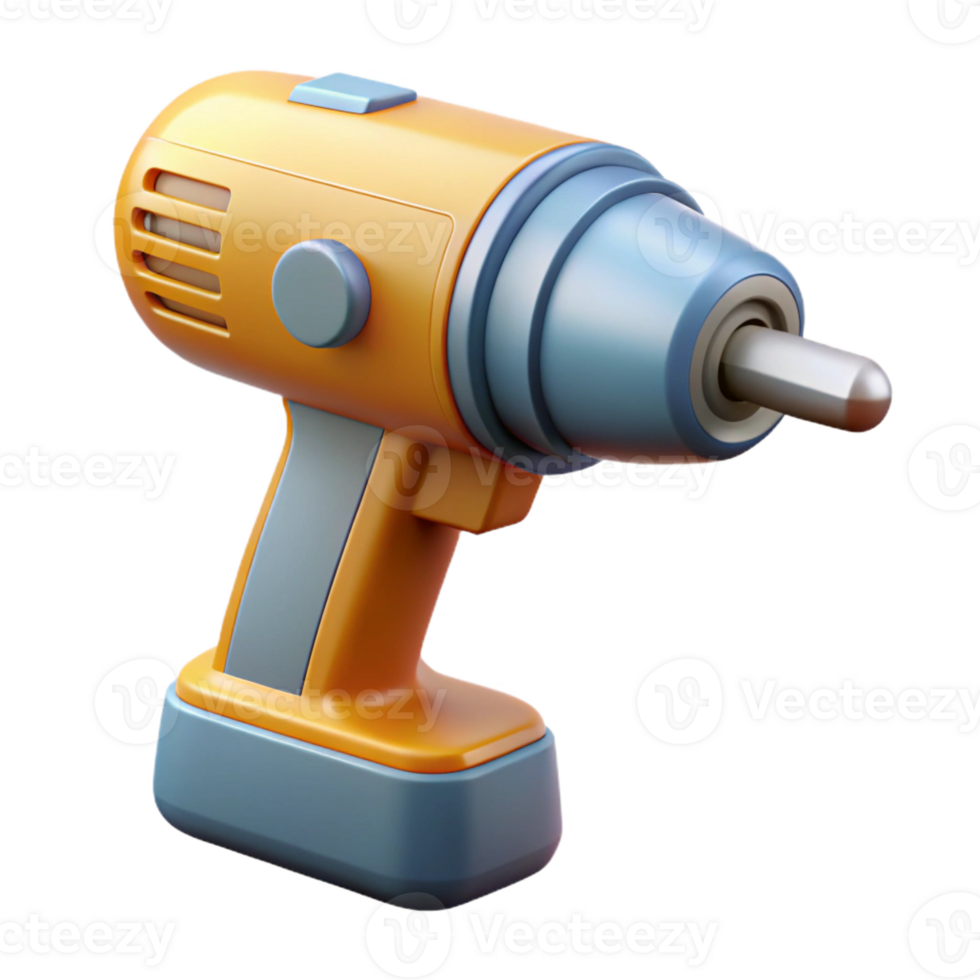 tranquil striking Power drill with Transparent Background masterfully captured png