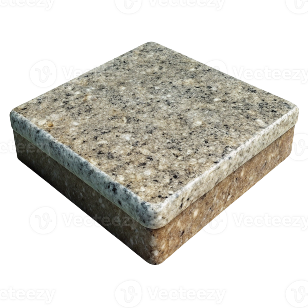 immaculate joyful impressionist Granite countertop sample with Transparent Background sharp png