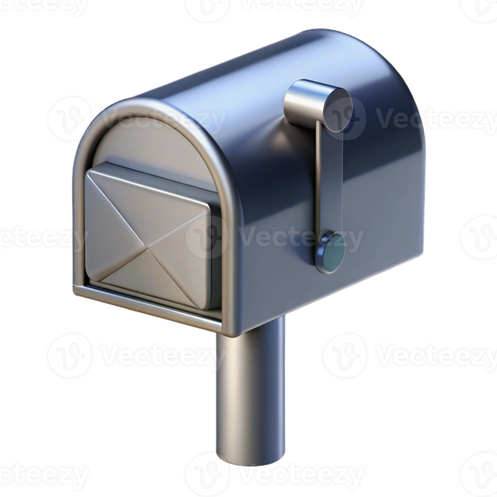vibrant creative Mailbox metal with Transparent Background refined png