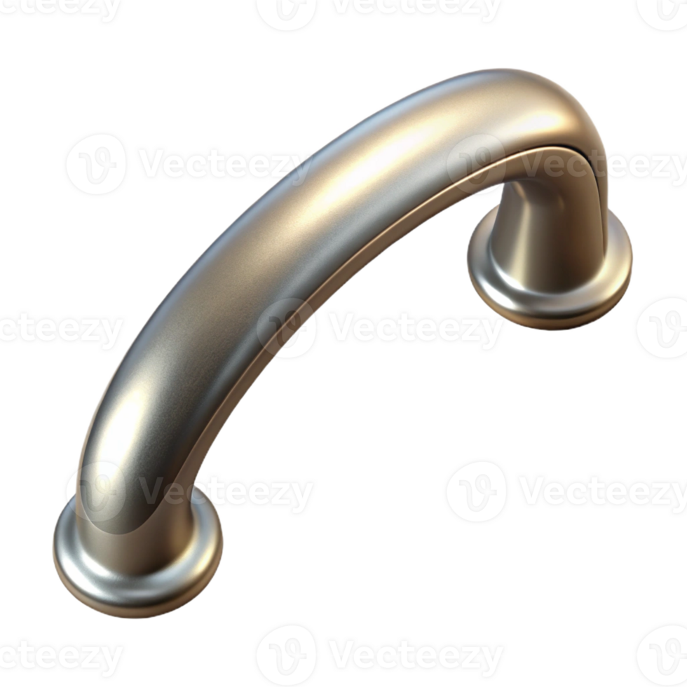 stunning standout Cabinet handle brushed nickel with Transparent Background png