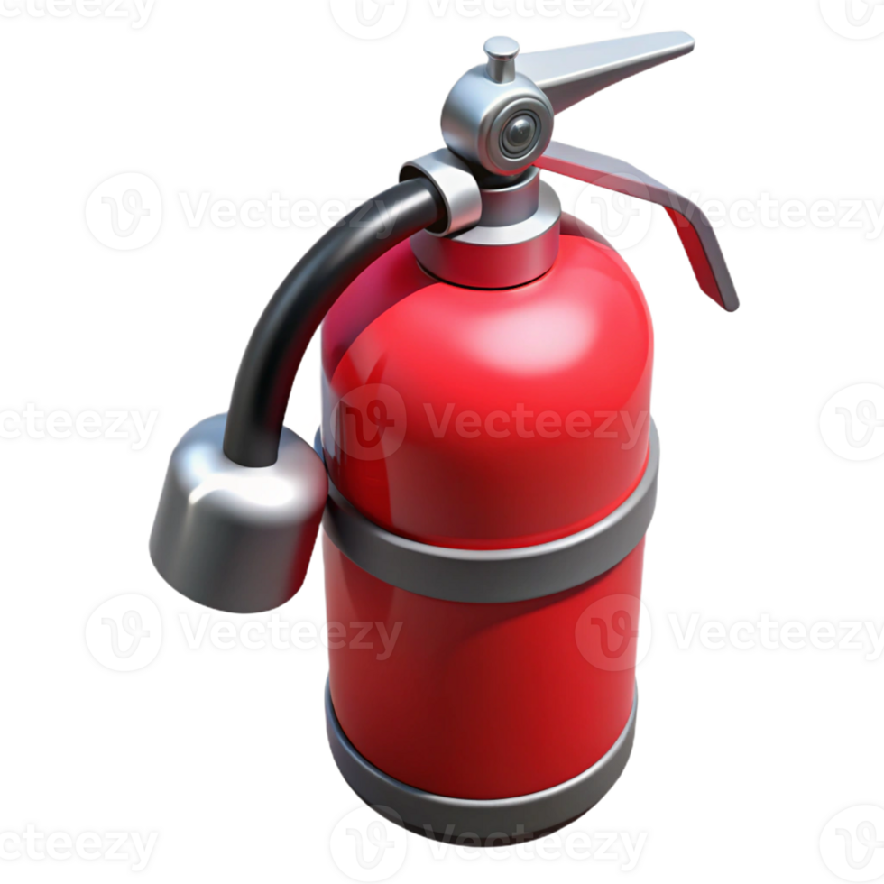 timeless classic Fire extinguisher red with Transparent Background high quality png