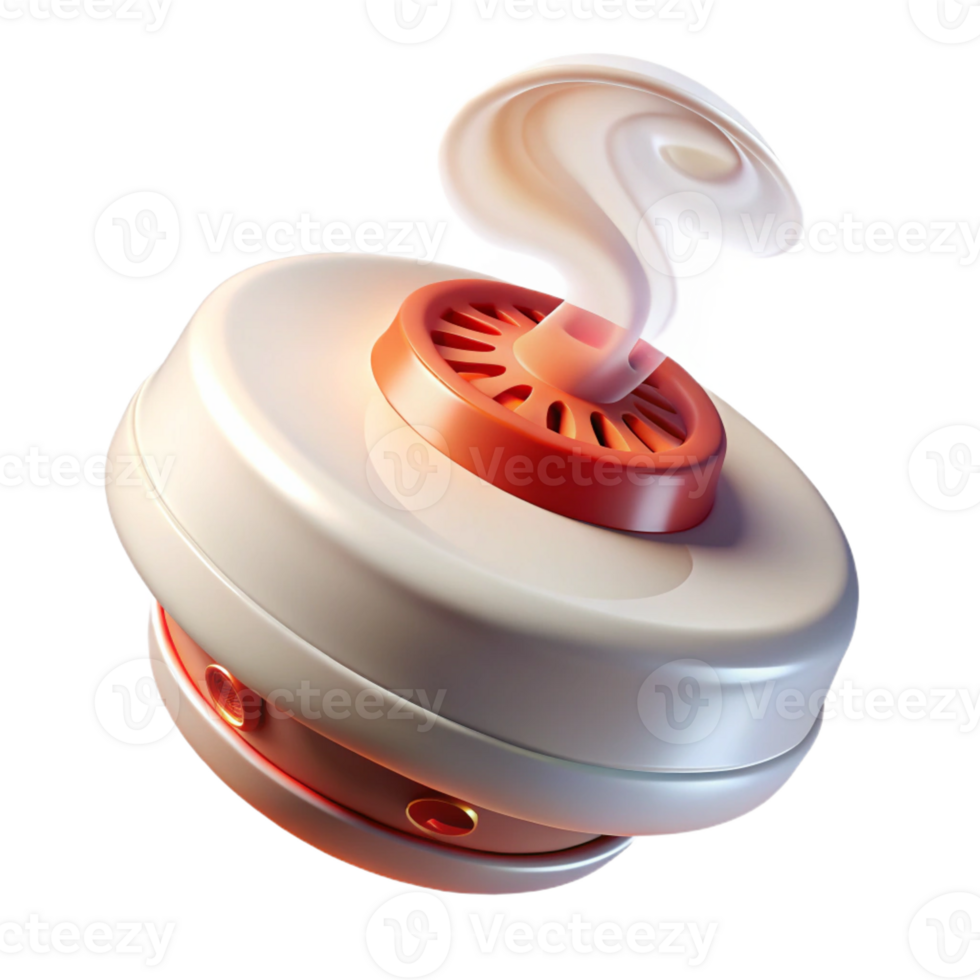 radiant ethereal abstract Smoke detector with Transparent Background high quality png