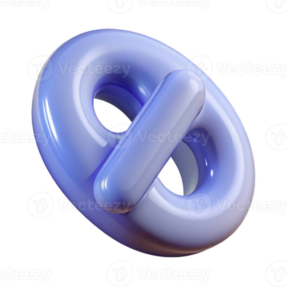 radiant harmonious traditional A single, floating percentage symbol made of translucent plastic with Transparent Background masterfully captured png
