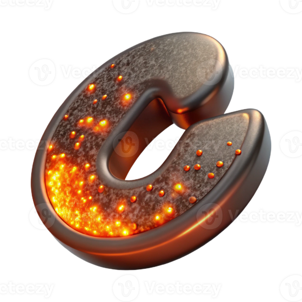 radiant retro A single, floating trademark symbol made of glowing embers with Transparent Background gallery standard png