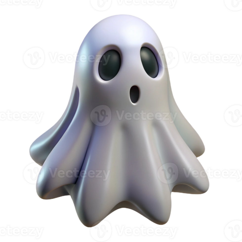 immaculate minimalist A spooky ghost with translucent ethereal form with Transparent Background ultra HD png