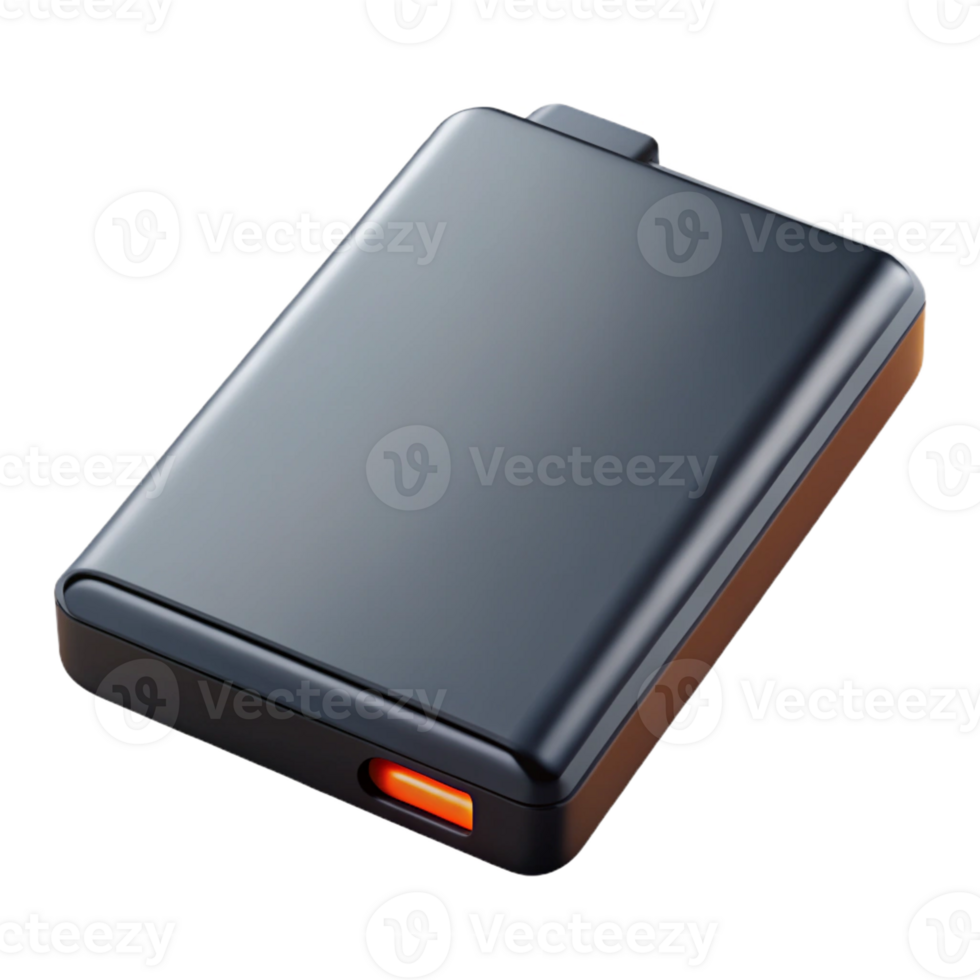 melancholic magnificent External hard drive, portable, black with Transparent Background elite png