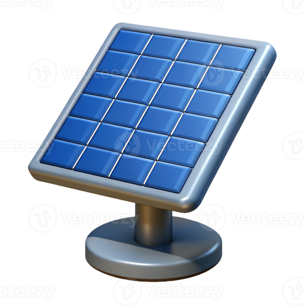 standout creative Solar panel, photovoltaic cell with Transparent Background refined png