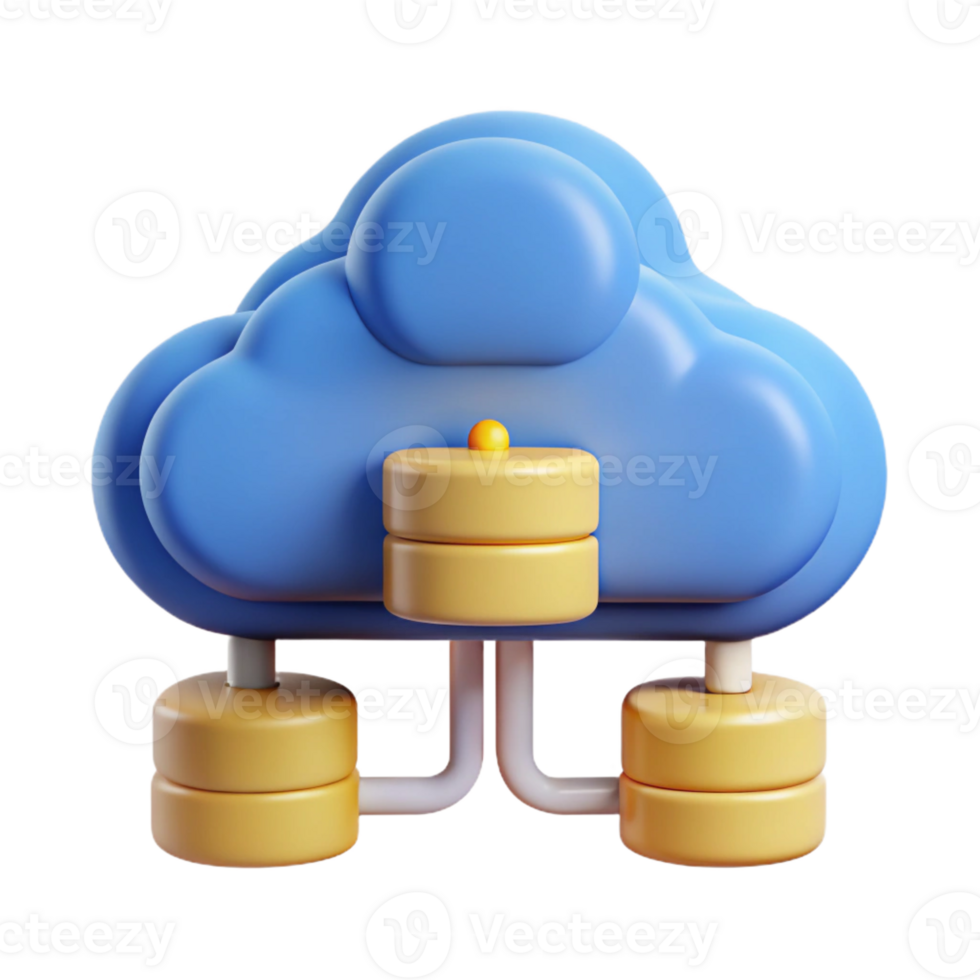 radiant organic Cloud computing data icon with Transparent Background impeccable png