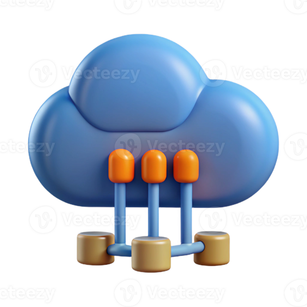 rare coastal Cloud computing data icon with Transparent Background precision png