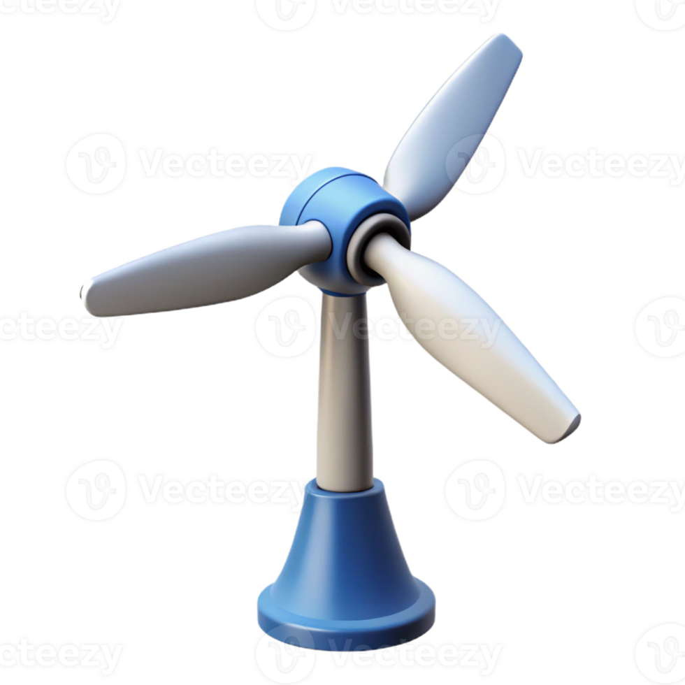 exceptional rustic Wind turbine blade rotating with Transparent Background handcrafted png