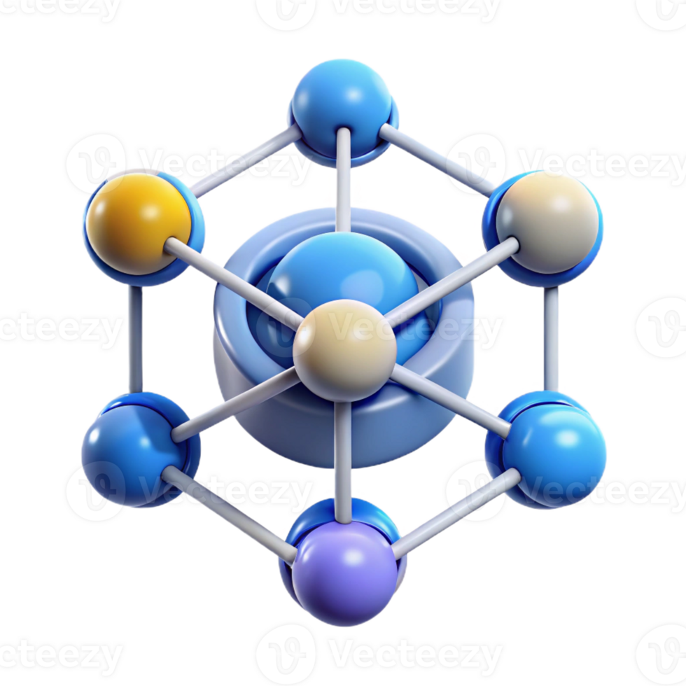magnificent whimsical industrial Big data, network connections visualization with Transparent Background perfect clarity png