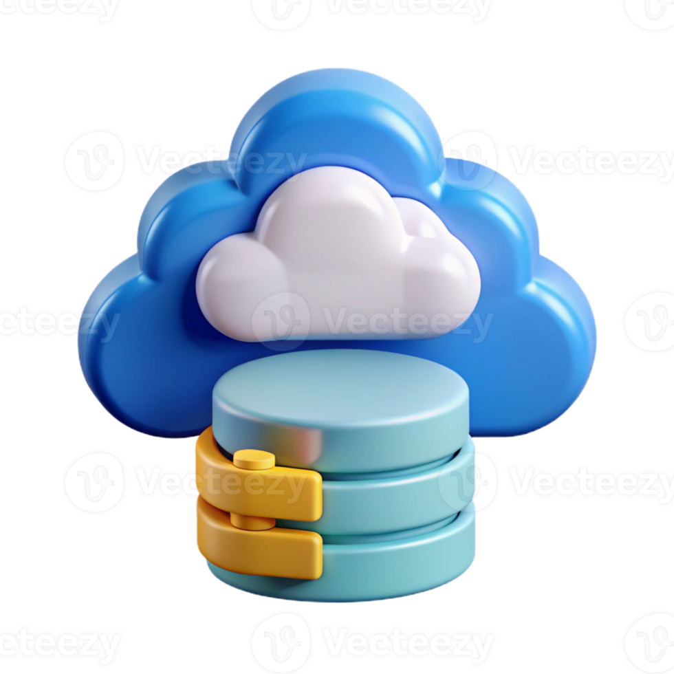 tranquil glorious Cloud computing, data storage icon with Transparent Background high quality png
