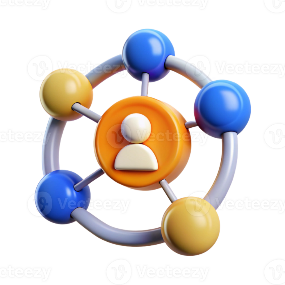 mesmerizing tranquil surreal Social media network icon with Transparent Background detailed png
