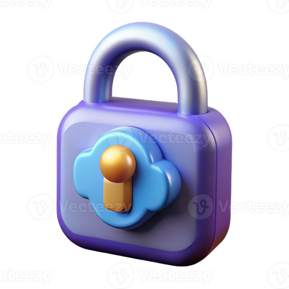 notable victorian Cyber security lock icon with Transparent Background exclusive png