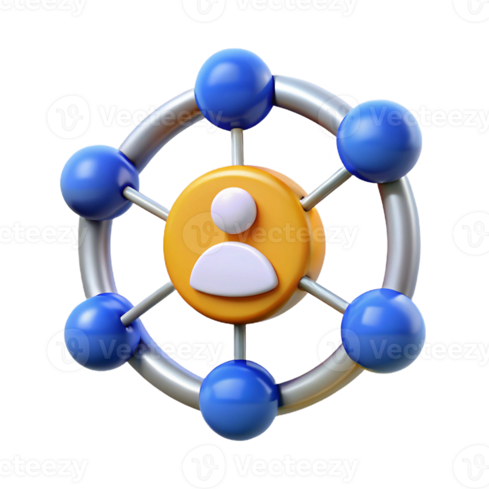 sumptuous surreal Social media network icon with Transparent Background ultra HD png