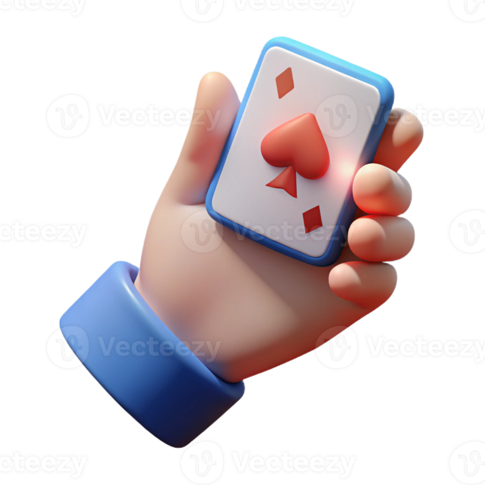 impressive nordic Hyper-specific professional render of a single human hand holding a playing card Isolated cutout with Transparent Background top-tier png
