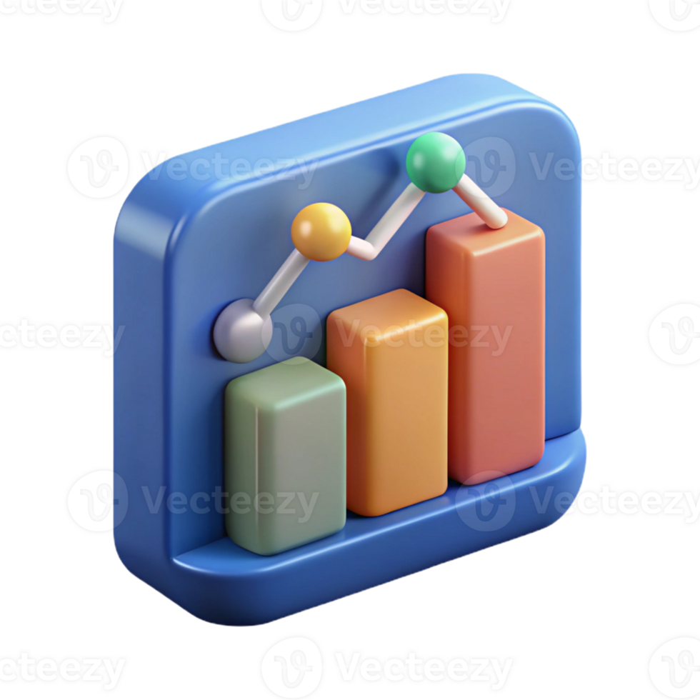unparalleled coastal Big data analytics graph icon with Transparent Background impeccable png