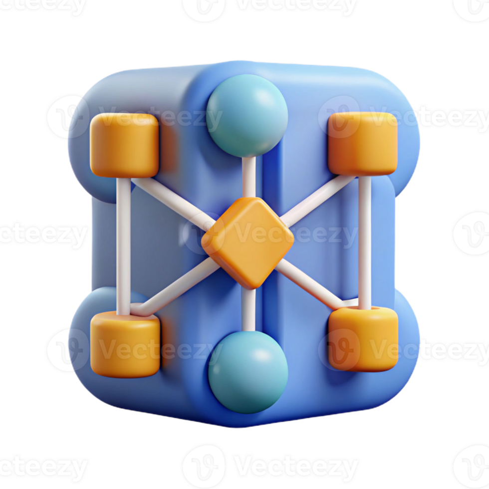 wonderful tropical Data science algorithm icon with Transparent Background top-tier png