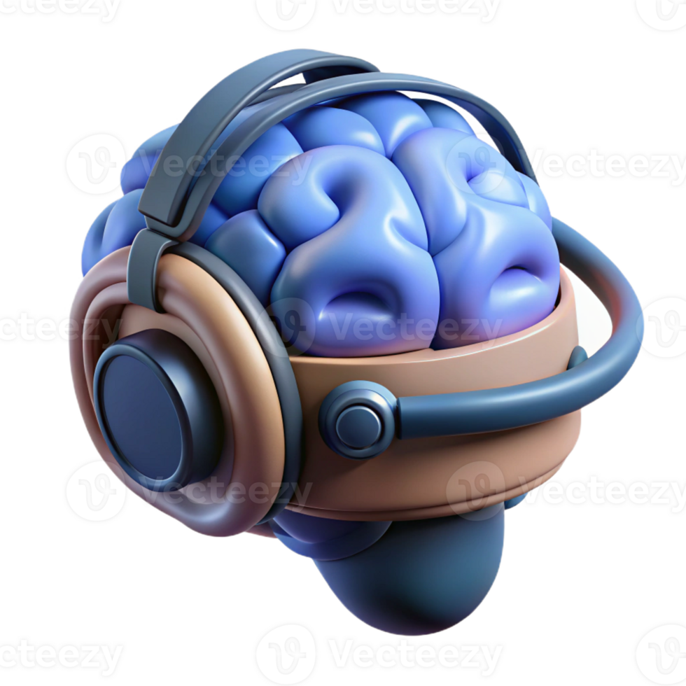 intense exquisite Ultra-detailed, professional render of an isolated cutout of a brain-computer interface headset, neural technology with Transparent Background elite png