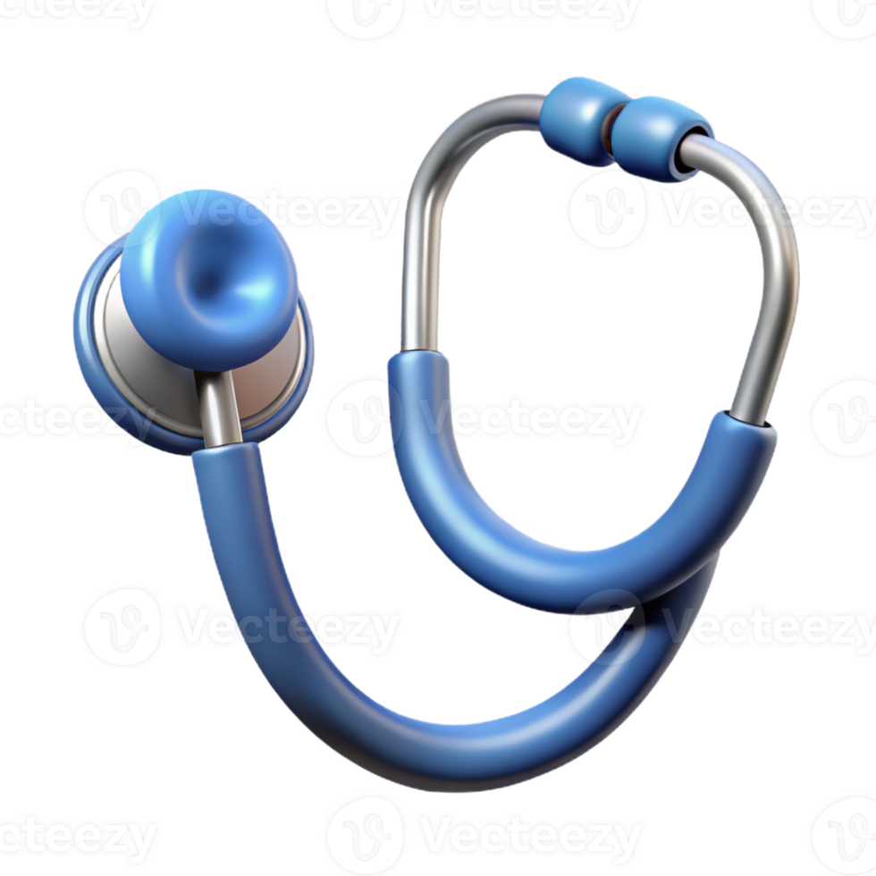 hypnotic abstract Medical technology stethoscope icon with Transparent Background artisan png