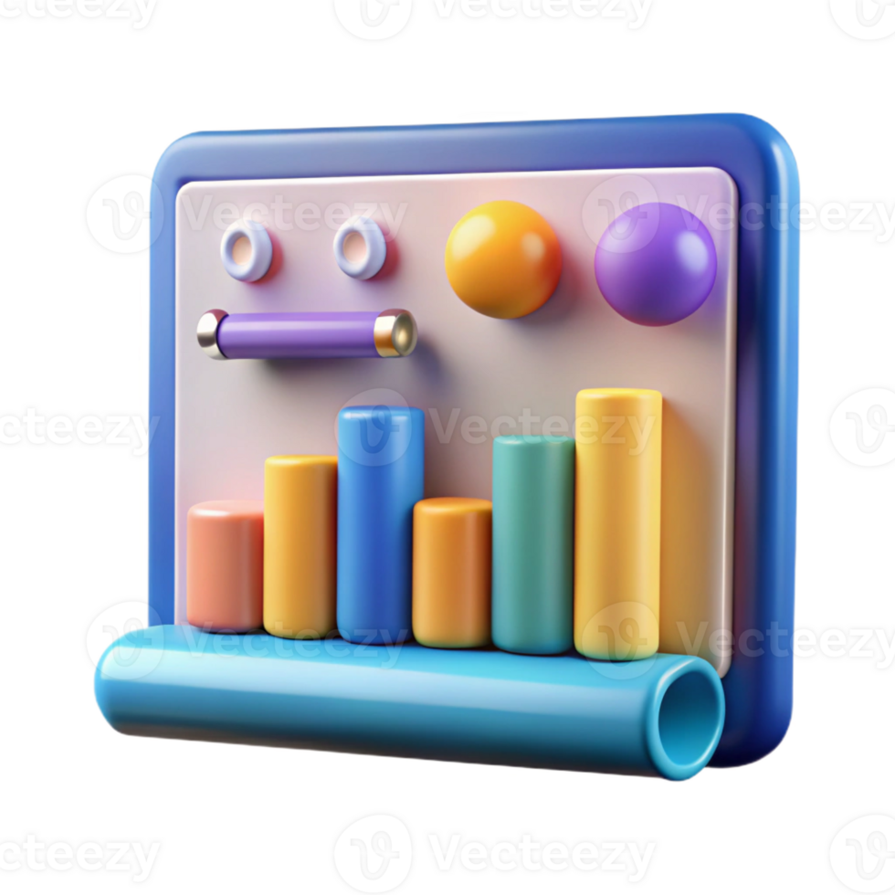 extraordinary peaceful futuristic Digital marketing, analytics chart with Transparent Background elite png