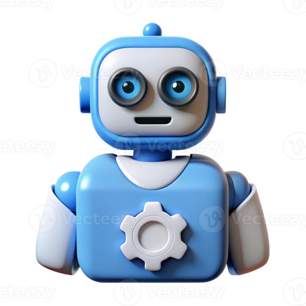 tranquil splendid Robotics automation icon with Transparent Background crisp png