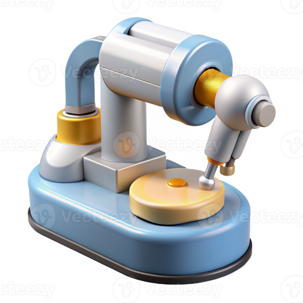 serene distinguished Photorealistic, isolated cutout of a single robotic surgery tool, minimally invasive surgery technology with Transparent Background png
