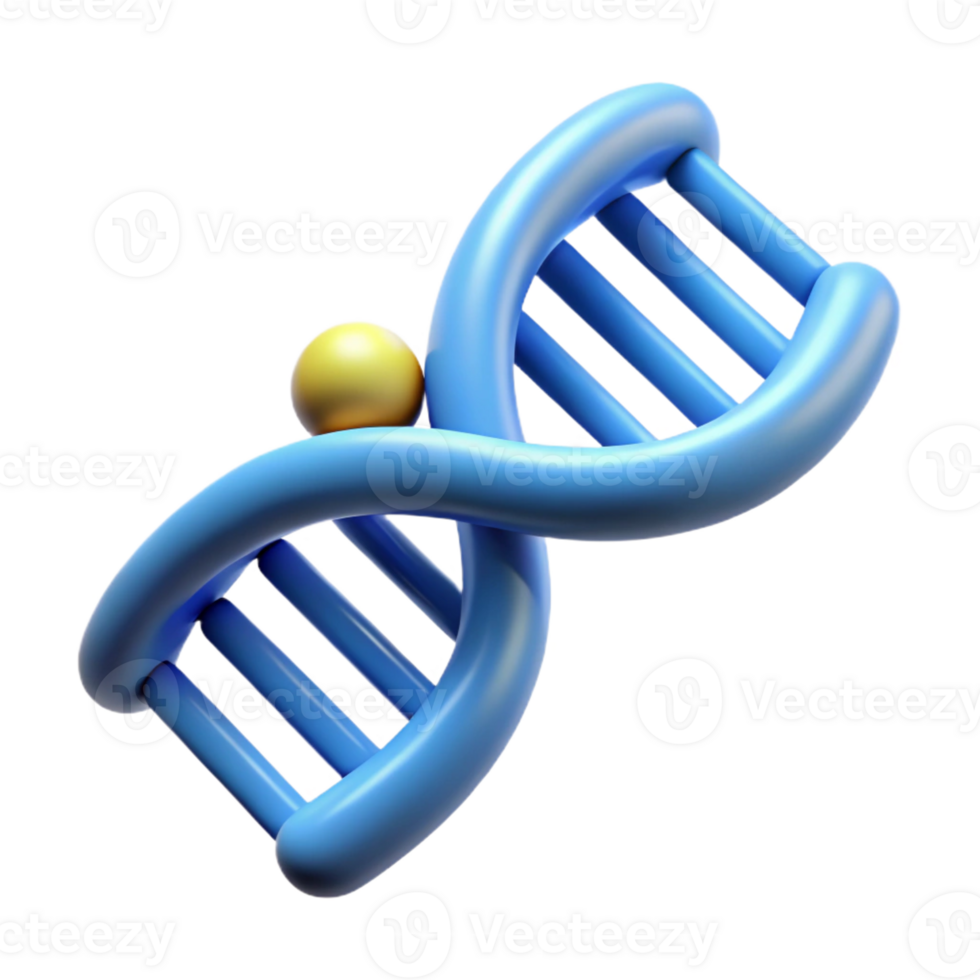 majestic ethereal baroque Biotechnology DNA icon with Transparent Background studio quality png