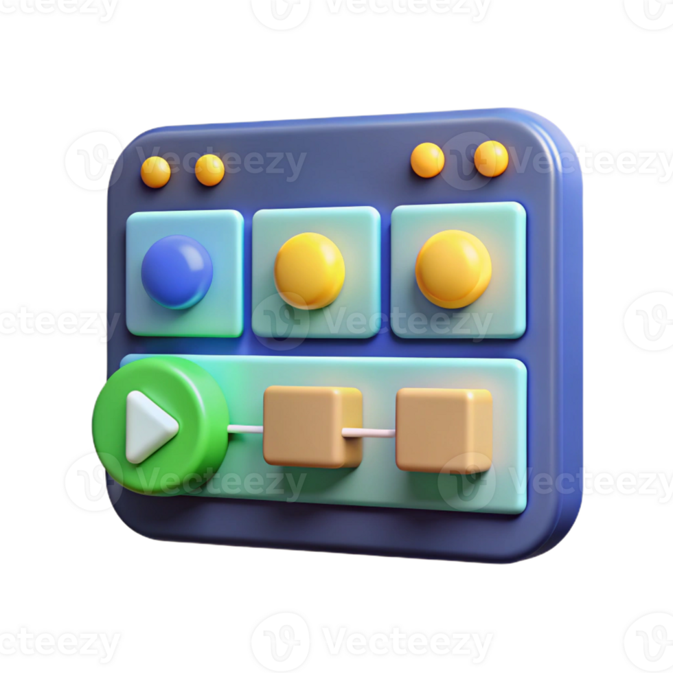 spectacular energetic vintage editing software, timeline interface with Transparent Background artisan png
