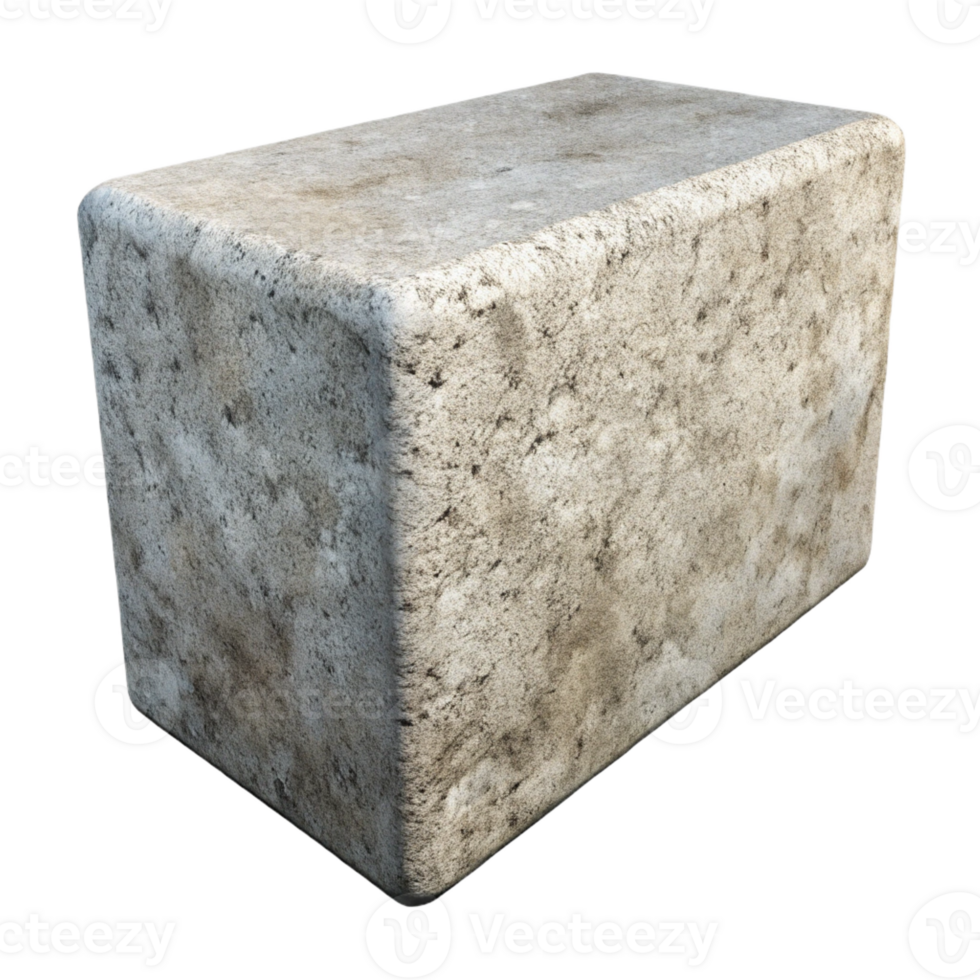 mesmerizing renaissance Concrete block textured surface, with Transparent Background perfect clarity png