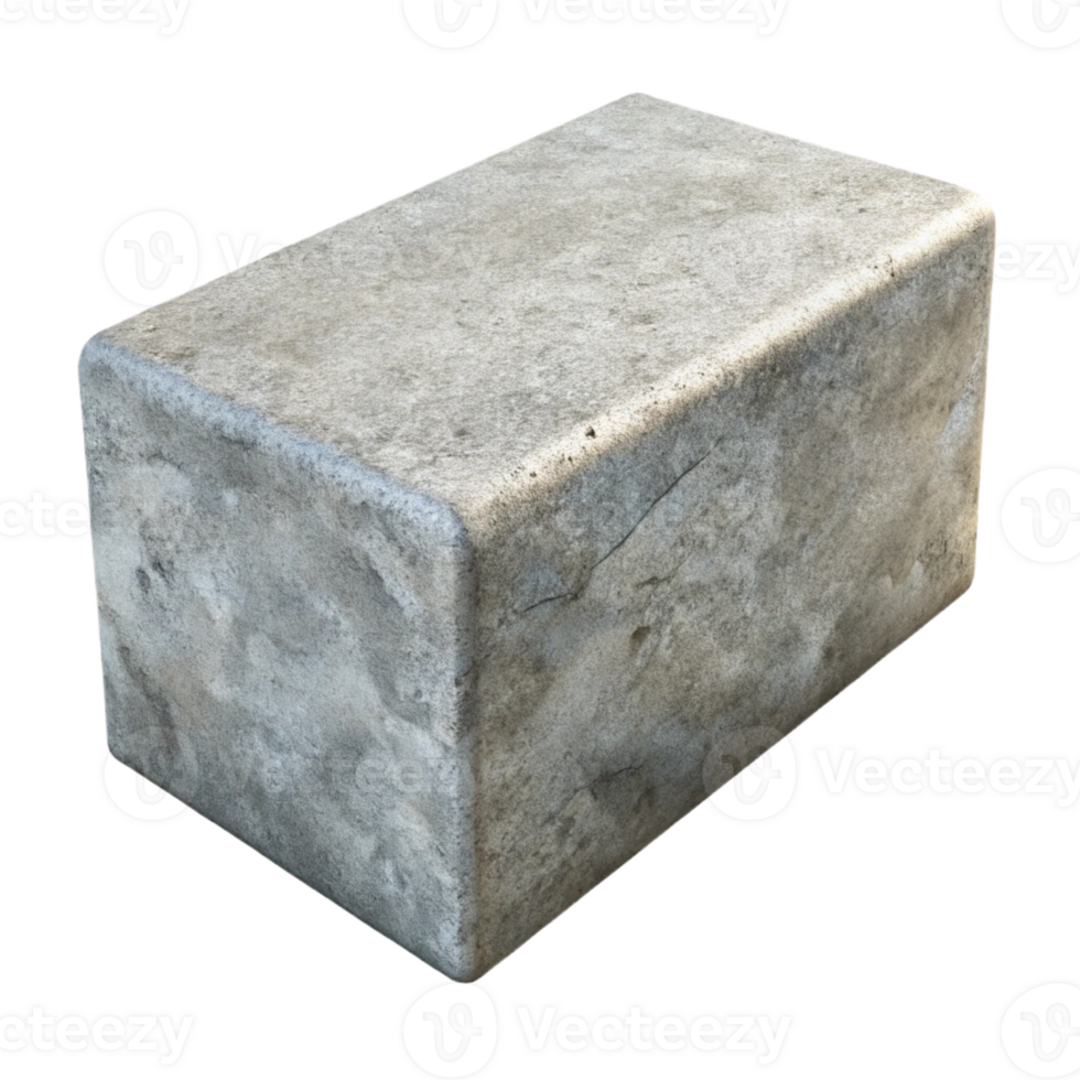 mysterious captivating Concrete block textured surface, with Transparent Background refined png