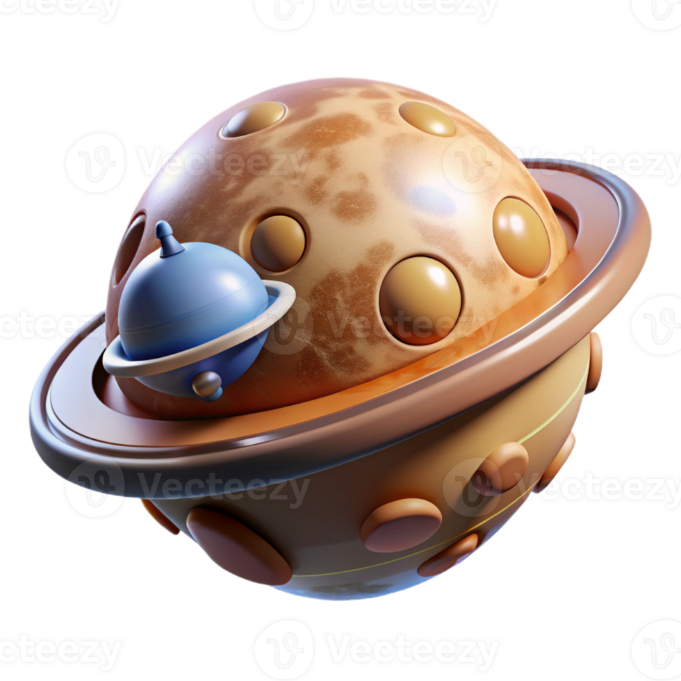 glorious organic Spacecraft exploring another planet with Transparent Background genuine png