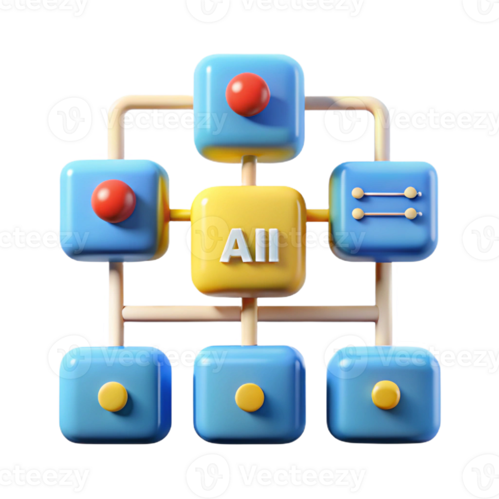 immaculate geometric Machine learning, algorithm flowchart with Transparent Background authentic png